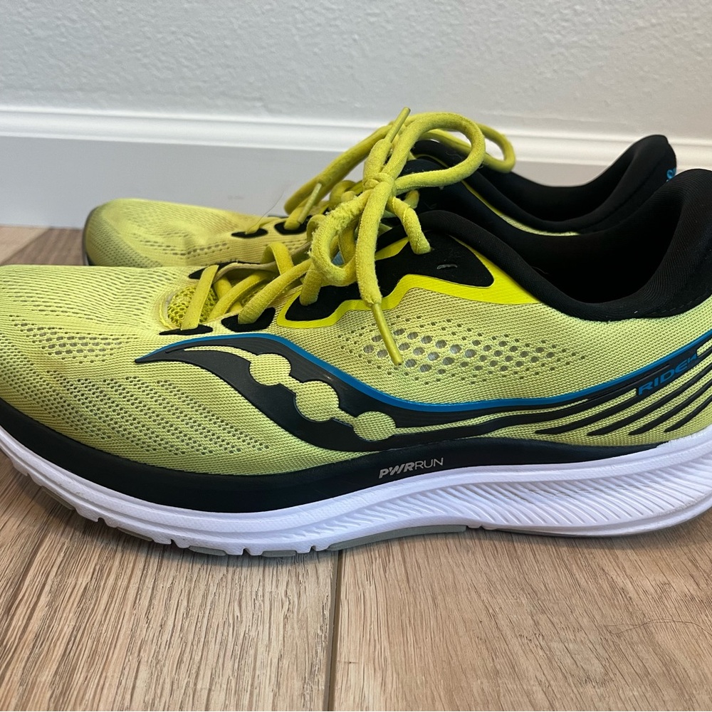 Saucony Ride 14 Men's Running Shoes Citrus/Black, Size 10 - Picture 3 of 7